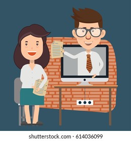 Businessman concept design,clean vector