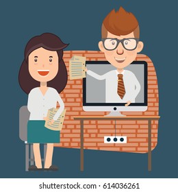 Businessman concept design,clean vector