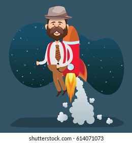 Businessman concept design,clean vector