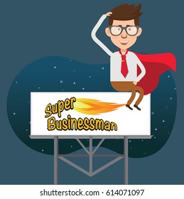 Businessman concept design,clean vector