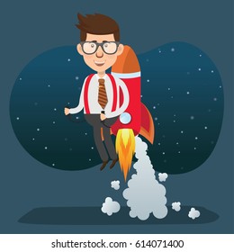Businessman concept design,clean vector