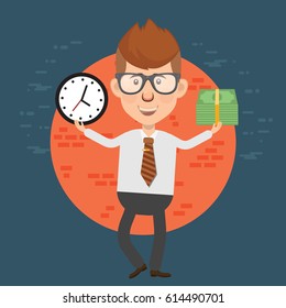 Businessman concept design,clean vector