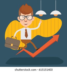 Businessman concept design,clean vector