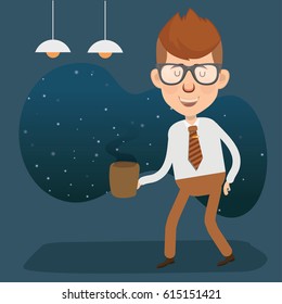 Businessman concept design,clean vector