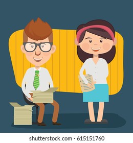 Businessman concept design,clean vector