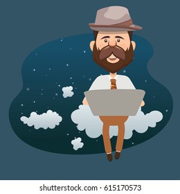 Businessman concept design,clean vector