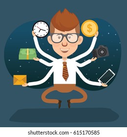 Businessman concept design,clean vector