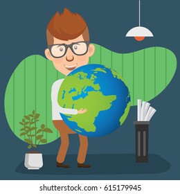 Businessman concept design,clean vector