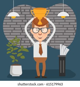Businessman concept design,clean vector