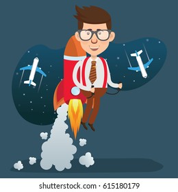 Businessman concept design,clean vector