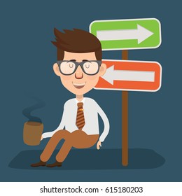 Businessman concept design,clean vector