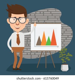 Businessman concept design,clean vector