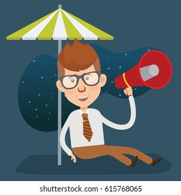 Businessman concept design,clean vector