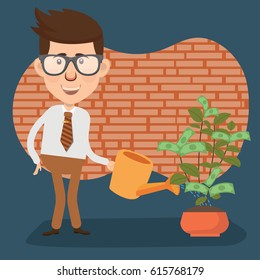 Businessman concept design,clean vector