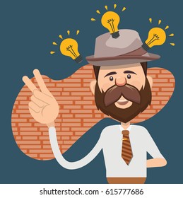 Businessman concept design,clean vector