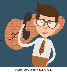 Businessman concept design,clean vector