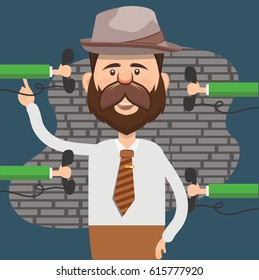 Businessman concept design,clean vector