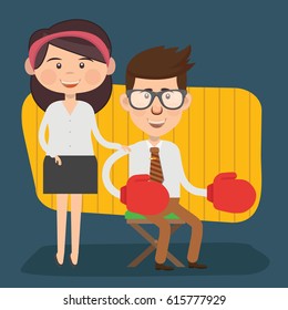 Businessman concept design,clean vector