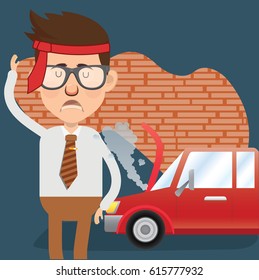 Businessman concept design,clean vector