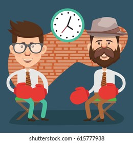 Businessman concept design,clean vector