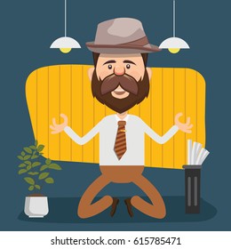 Businessman concept design,clean vector