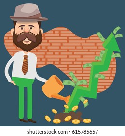 Businessman concept design,clean vector
