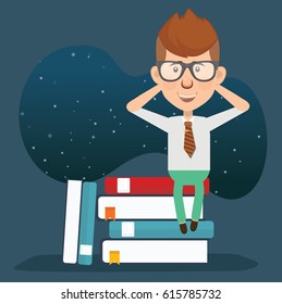 Businessman concept design,clean vector