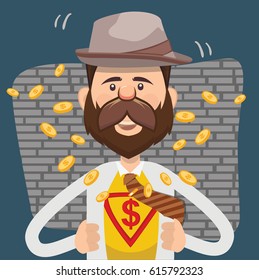Businessman concept design,clean vector