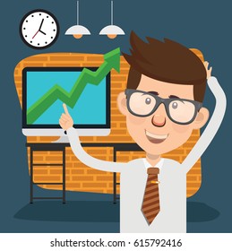 Businessman concept design,clean vector