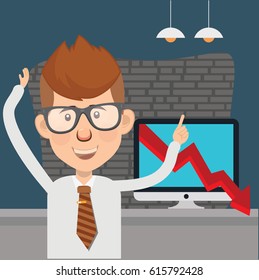 Businessman concept design,clean vector