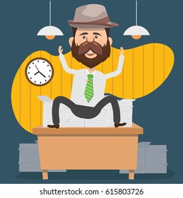 Businessman concept design,clean vector