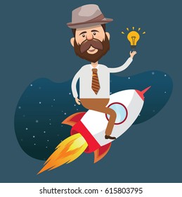 Businessman concept design,clean vector