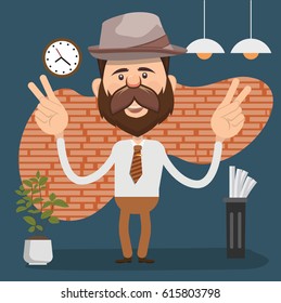 Businessman concept design,clean vector