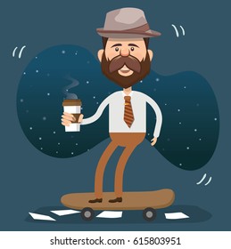 Businessman concept design,clean vector