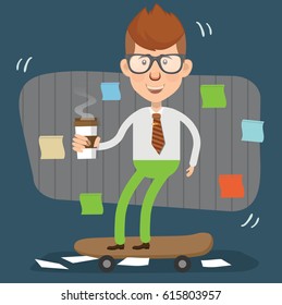 Businessman concept design,clean vector
