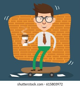 Businessman concept design,clean vector