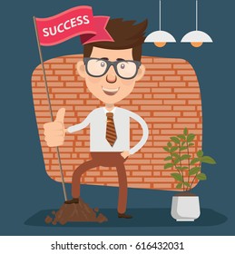 Businessman concept design,clean vector