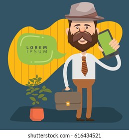 Businessman concept design,clean vector