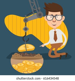 Businessman concept design,clean vector