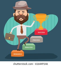 Businessman concept design,clean vector