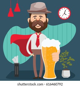 Businessman concept design,clean vector
