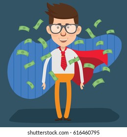 Businessman concept design,clean vector