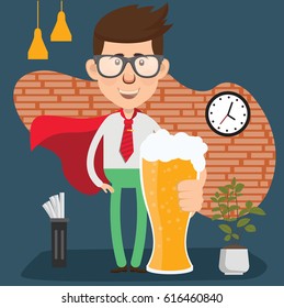 Businessman concept design,clean vector