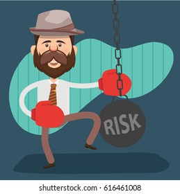 Businessman concept design,clean vector