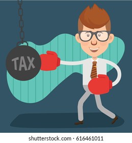 Businessman concept design,clean vector