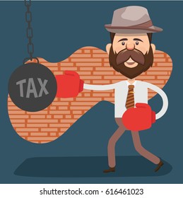 Businessman concept design,clean vector