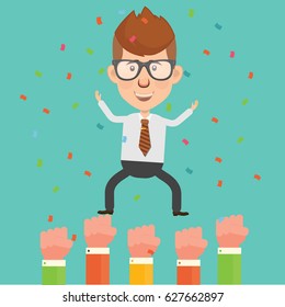 Businessman concept design,clean vector