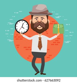 Businessman concept design,clean vector
