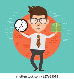 Businessman concept design,clean vector