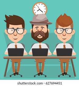 Businessman concept design,clean vector